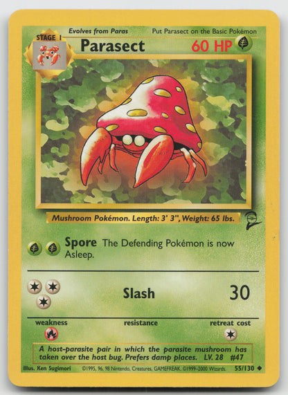 Parasect Uncommon Base Set 2 055/130 LP