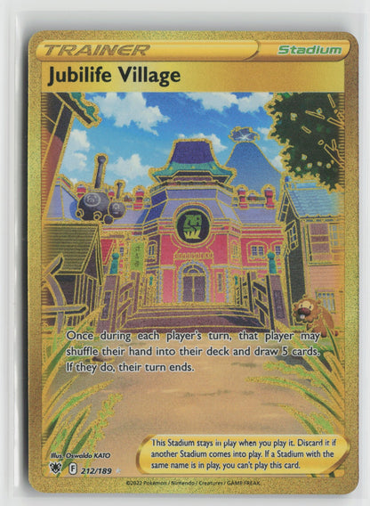 Jubilife Village (Secret) Secret Rare Holo SWSH10 212/189 NM