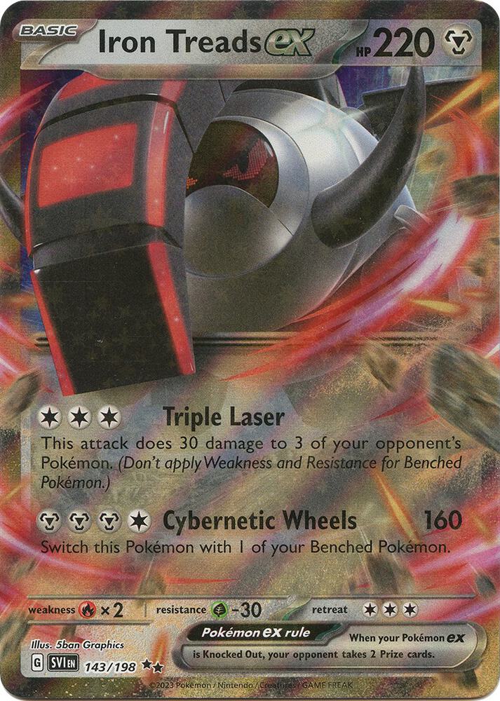 Iron Treads ex Double Rare Holo SVI 143/198 NM