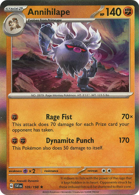 Annihilape Rare Holo SVI 109/198 NM
