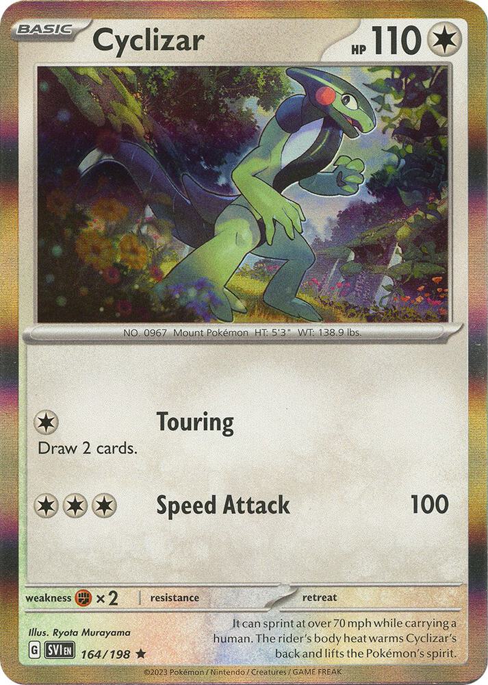 Cyclizar Rare Reverse Holo SVI 164/198 NM
