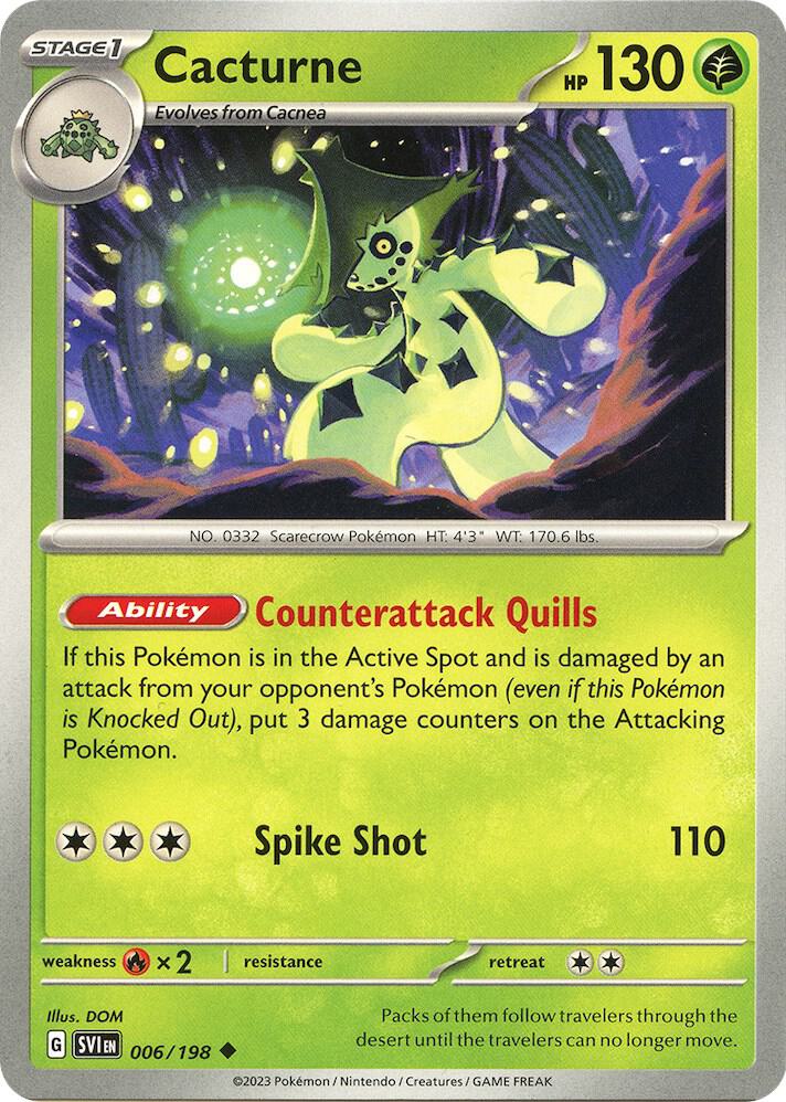 Cacturne Uncommon Regular SVI 006/198 NM