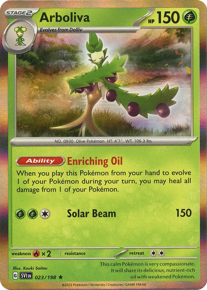 Arboliva Rare Holo SVI 023/198 NM
