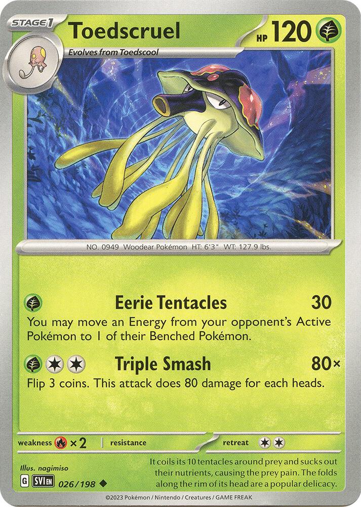 Toedscruel Uncommon Regular SVI 026/198 NM