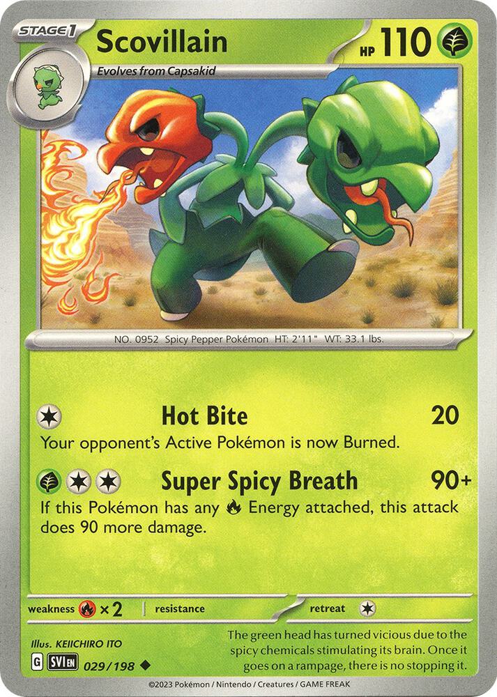 Scovillain Uncommon Regular SVI 029/198 NM