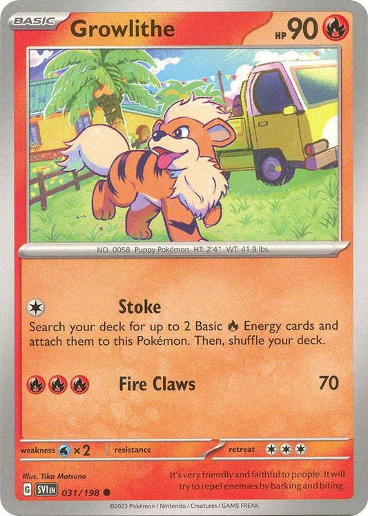 Growlithe Common Regular SVI 031/198 NM
