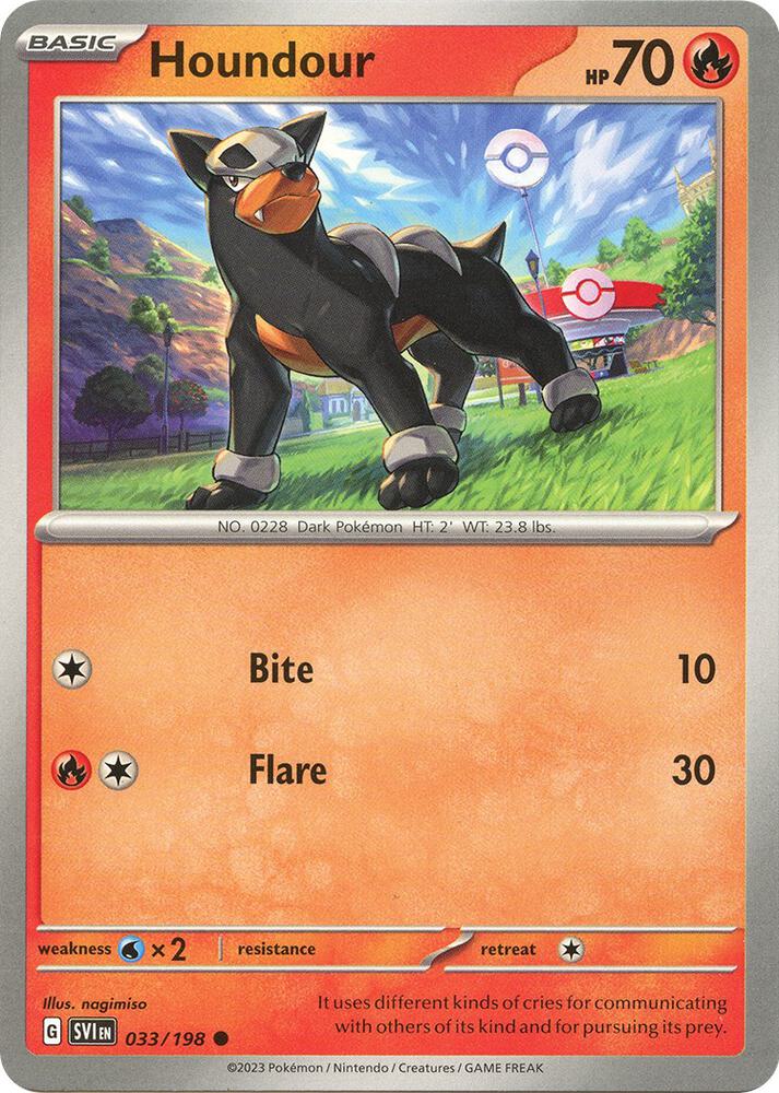 Houndour Common Regular SVI 033/198 NM