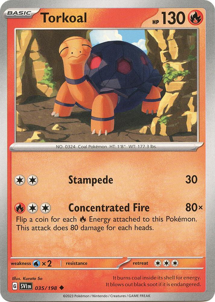 Torkoal Uncommon Regular SVI 035/198 NM