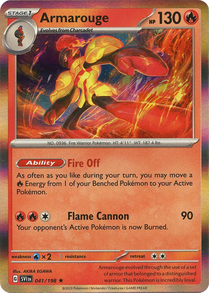 Armarouge Rare Holo SVI 041/198 NM
