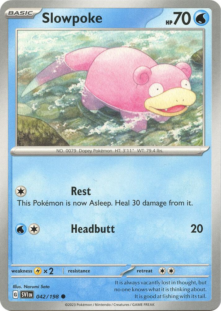 Slowpoke Common Regular SVI 042/198 NM