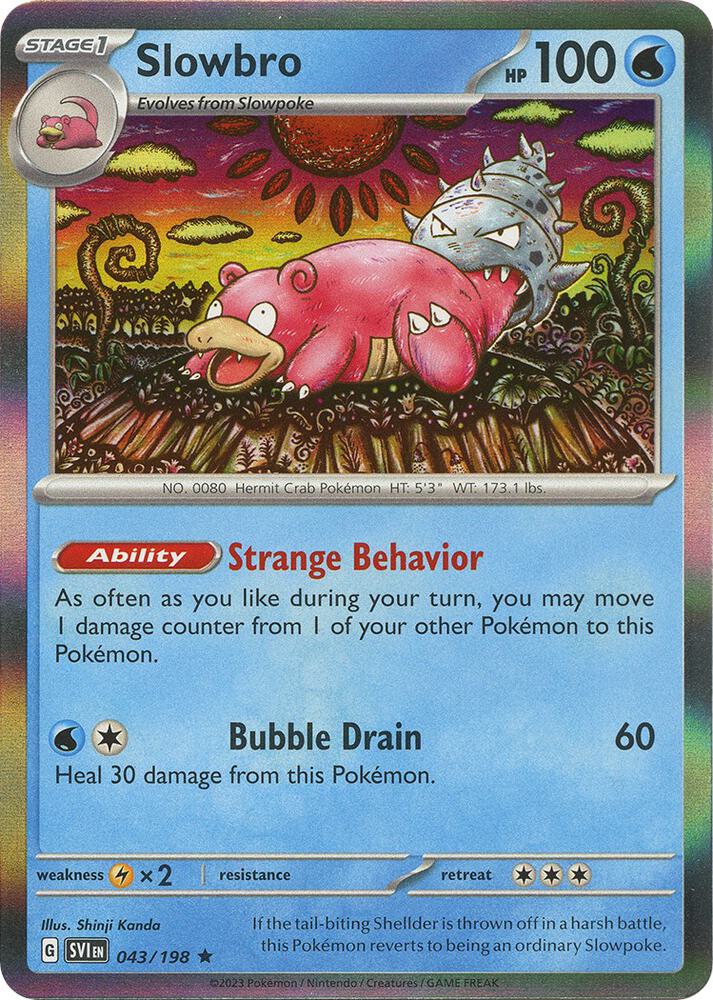 Slowbro Rare Holo SVI 043/198 NM