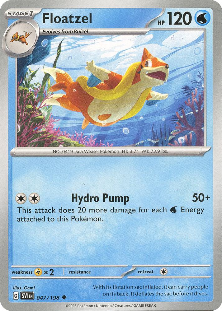 Floatzel Uncommon Regular SVI 047/198 NM