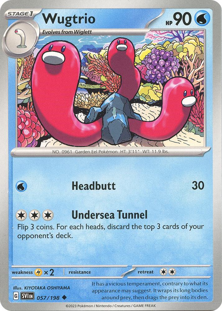 Wugtrio Uncommon Regular SVI 057/198 NM