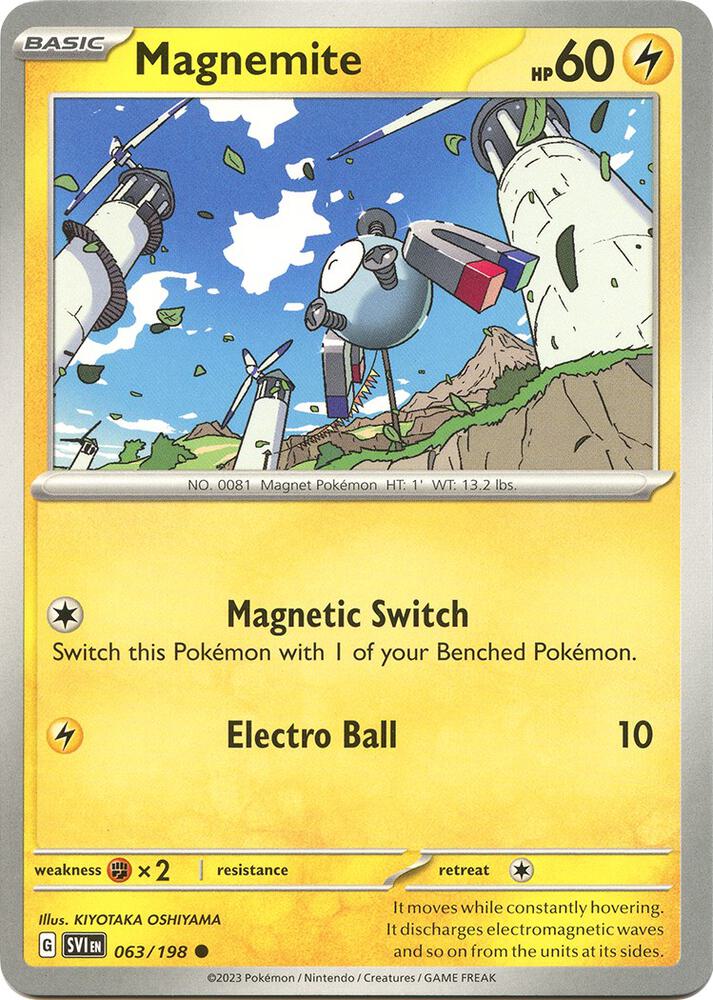 Magnemite Common Regular SVI 063/198 NM