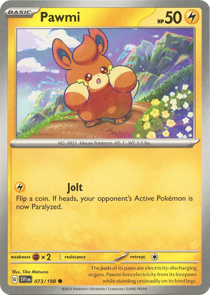 Pawmi Common Reverse Holo SVI 073/198 NM