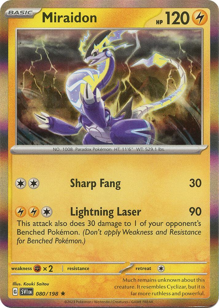 Miraidon Rare Holo SVI 080/198 NM