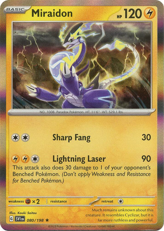 Miraidon Rare Holo SVI 080/198 NM