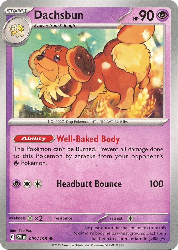 Dachsbun Uncommon Regular SVI 099/198 NM