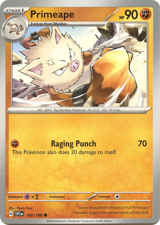 Primeape Common Regular SVI 108/198 NM