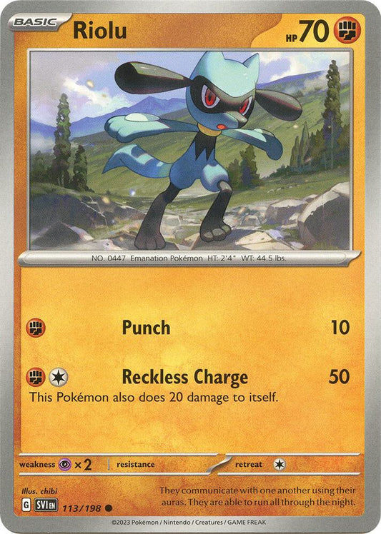 Riolu Common Regular SVI 113/198 NM
