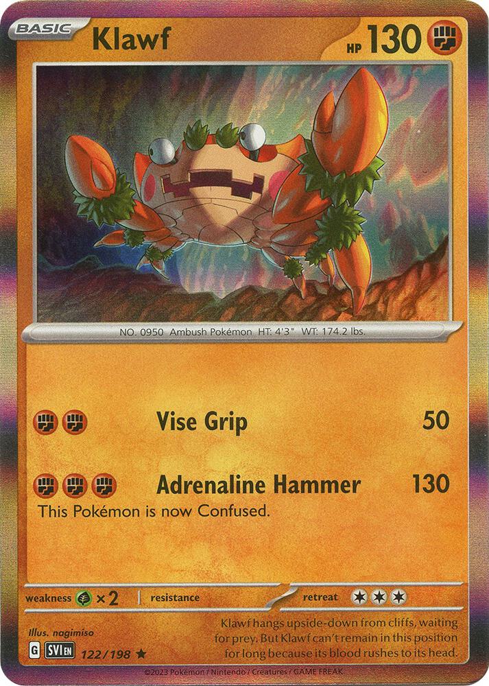 Klawf Rare Holo SVI 122/198 NM