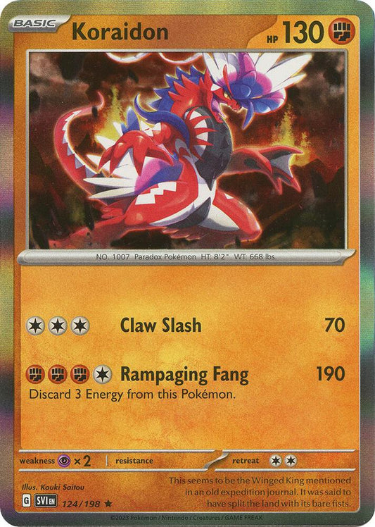 Koraidon Rare Holo SVI 124/198 NM