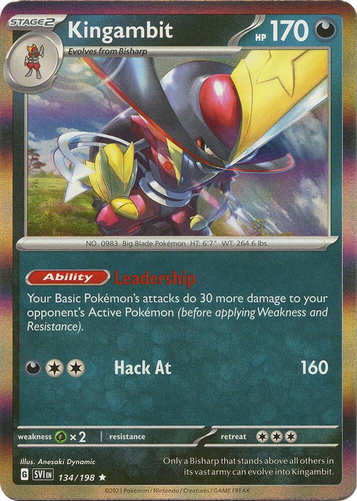 Kingambit Rare Holo SVI 134/198 NM