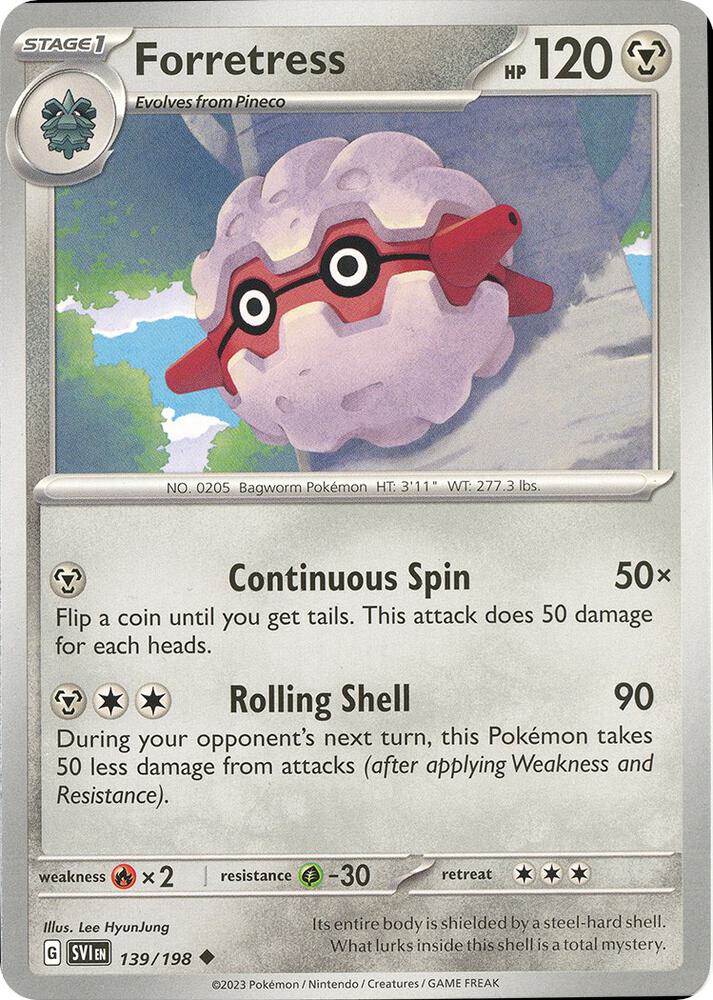 Forretress Uncommon Regular SVI 139/198 NM