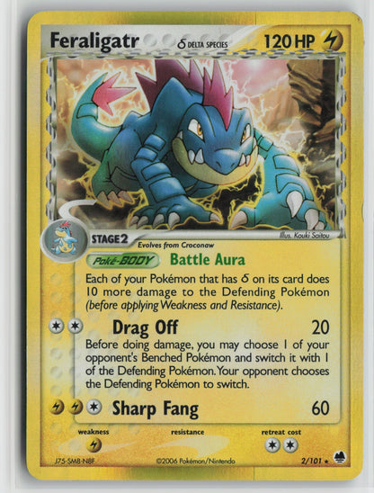 Feraligatr (Delta Species) Holo Rare DF 2/101 LP