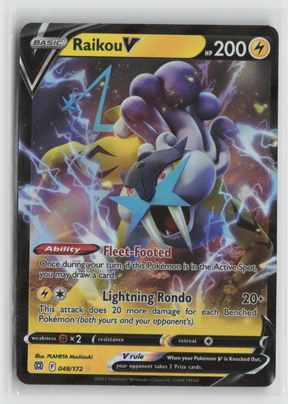 Raikou V Ultra Rare Holo SWSH09 048/172 NM