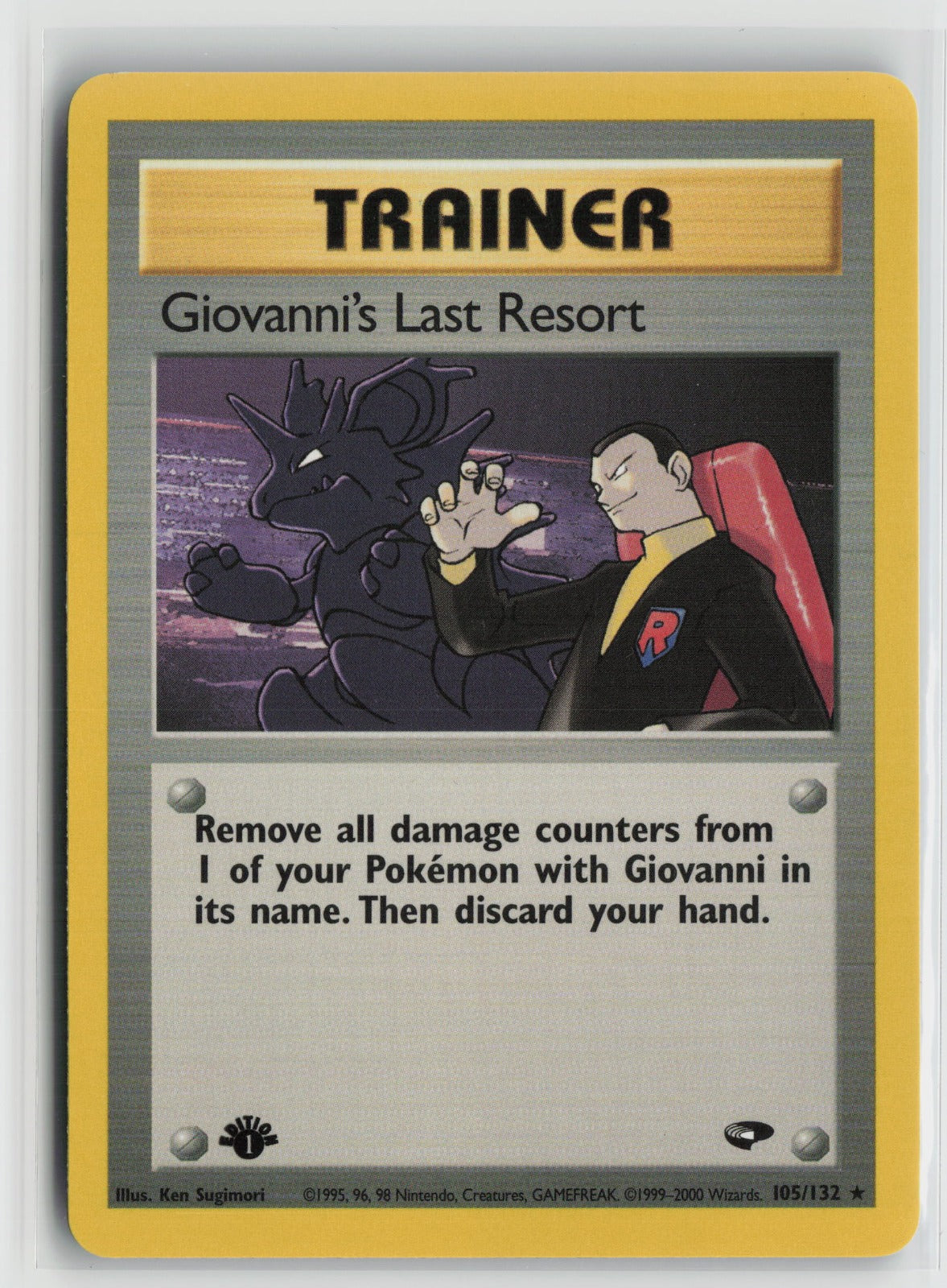Giovanni's Last Resort Rare 1st Edition G2 105/132 NM