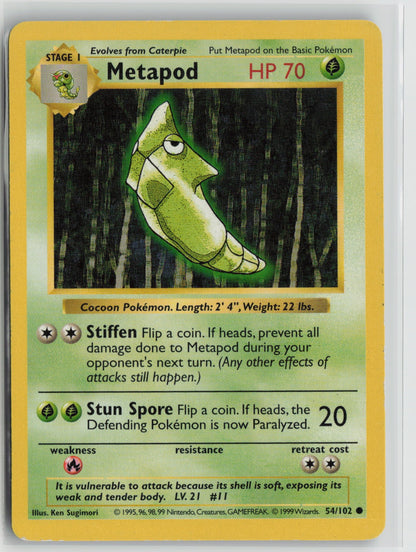 Metapod Common Unlimited BSS 054/102 MP