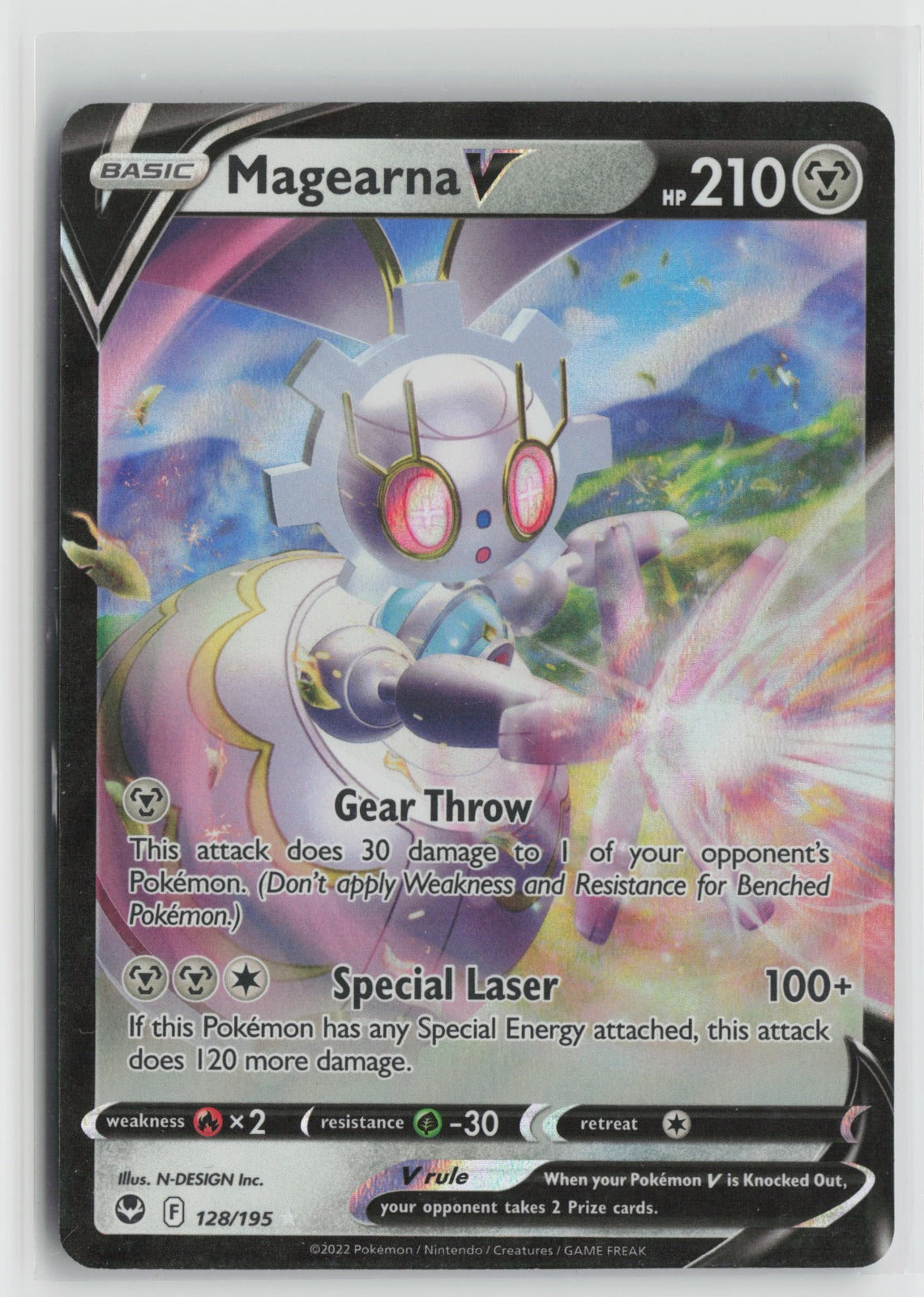 Magearna V Ultra Rare Holo SWSH12 128/195 NM