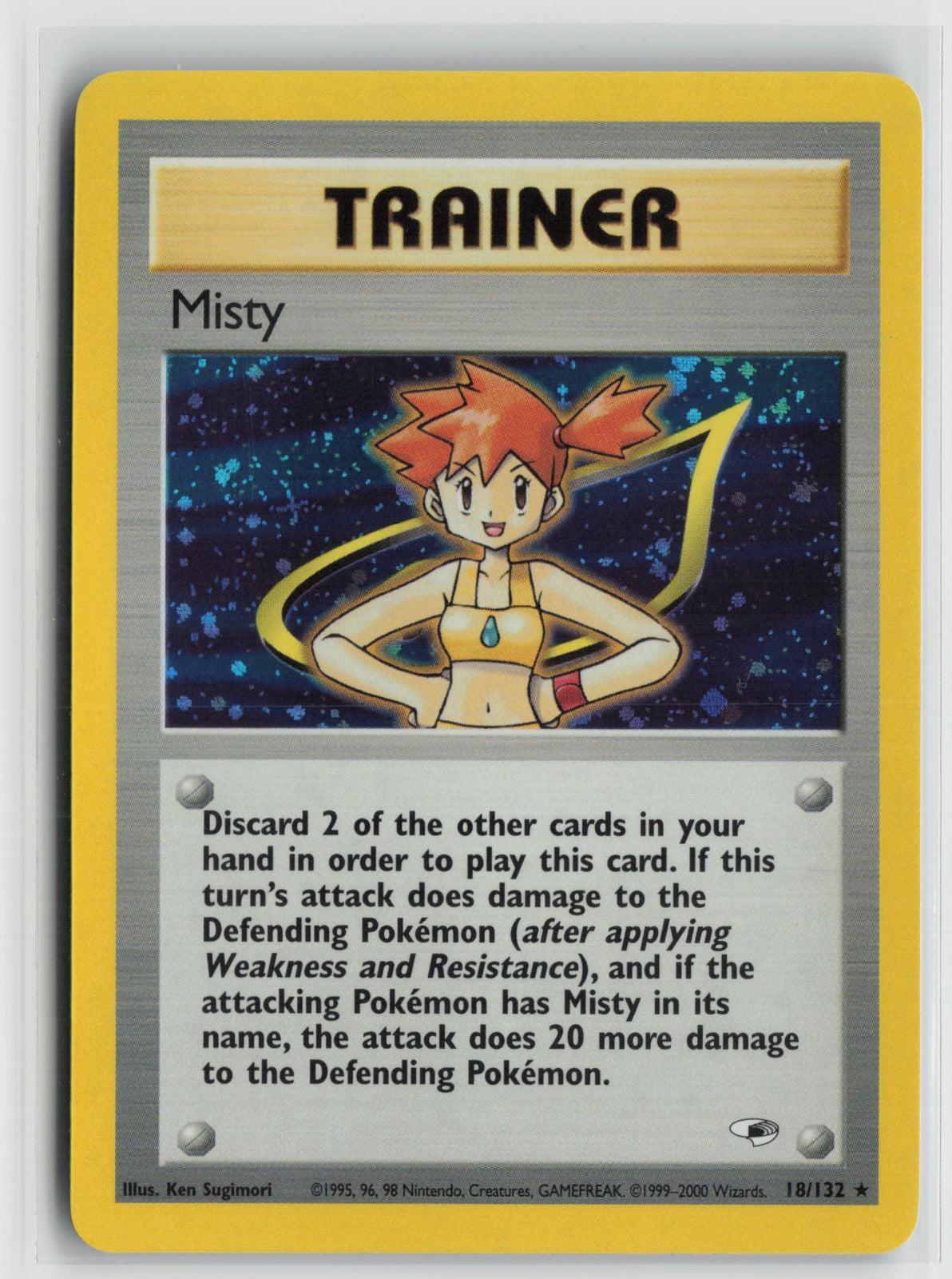 Misty (18) Holo Rare Unlimited G1 018/132 NM