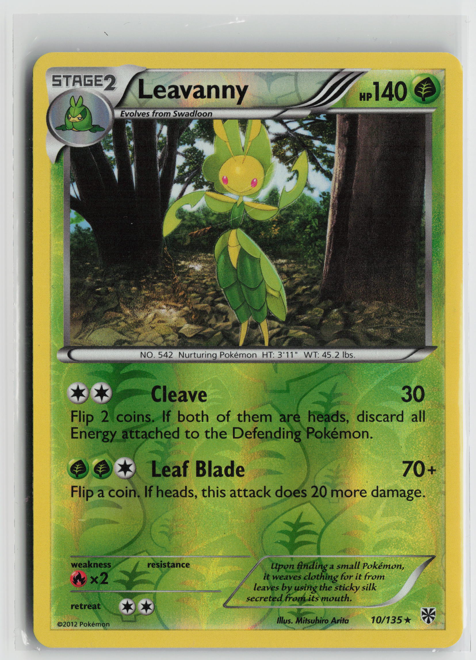 Leavanny Rare Plasma Storm 10/135 NM