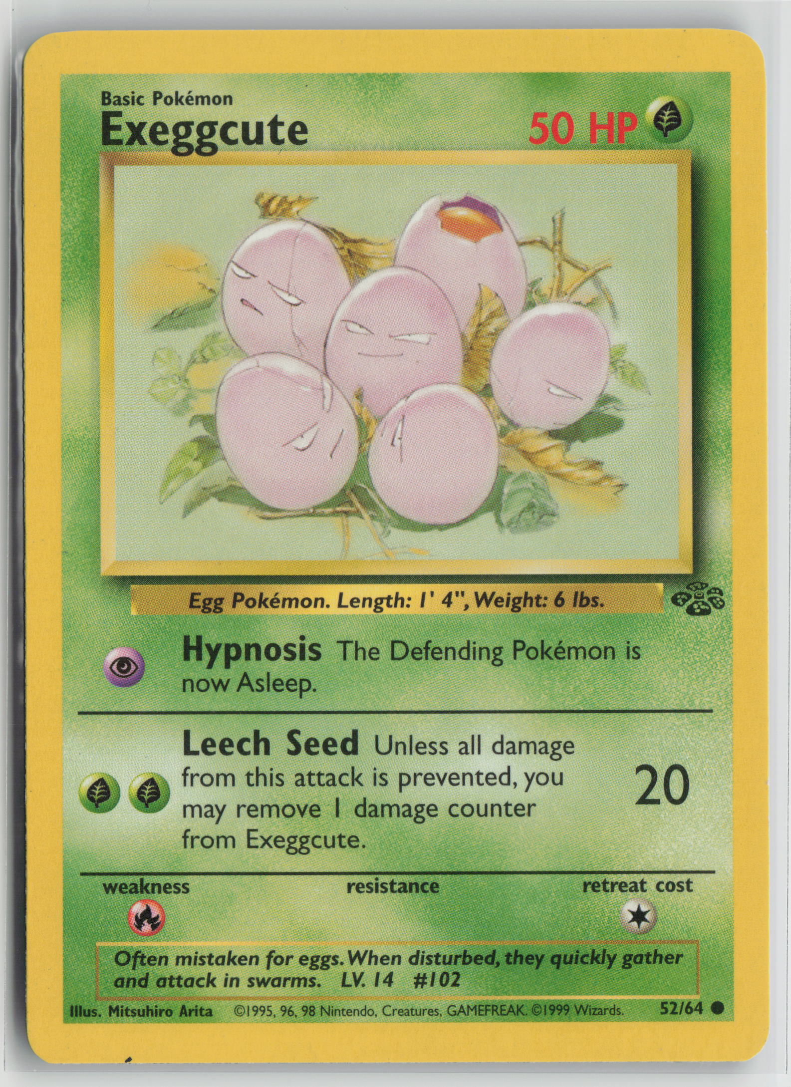 Exeggcute Common Unlimited JU 52/64 LP