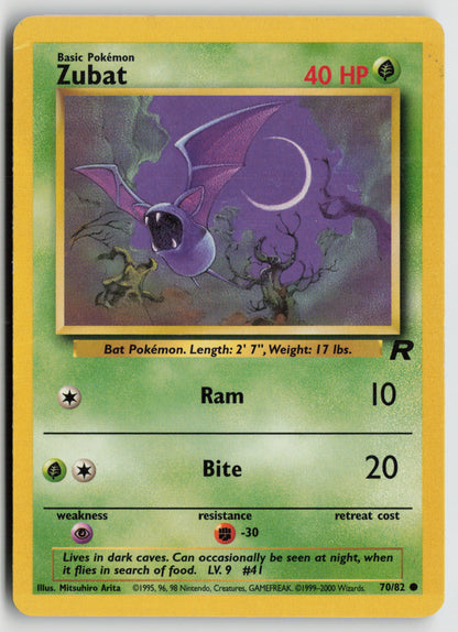 Zubat Common Team Rocket 70/82 MP