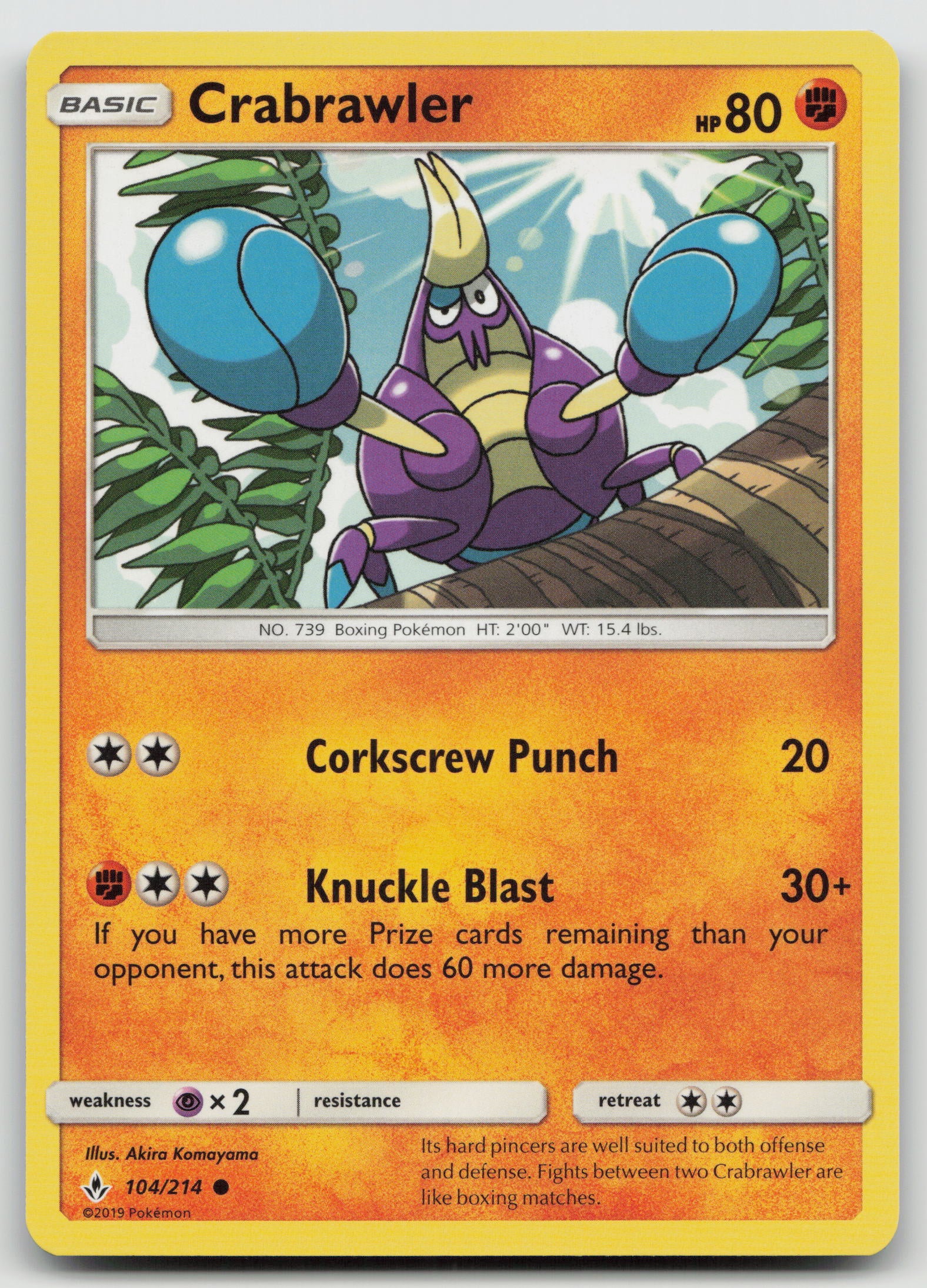 Crabrawler Common Normal SM10 104/214 NM