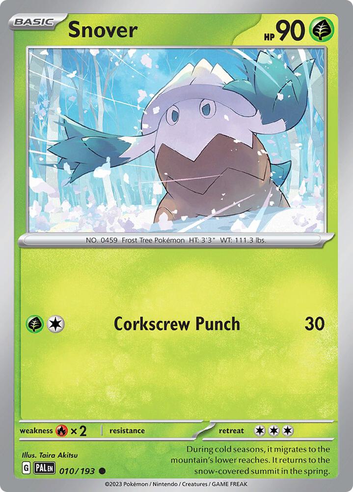 Snover Common Reverse Holo PAL 010/193 NM
