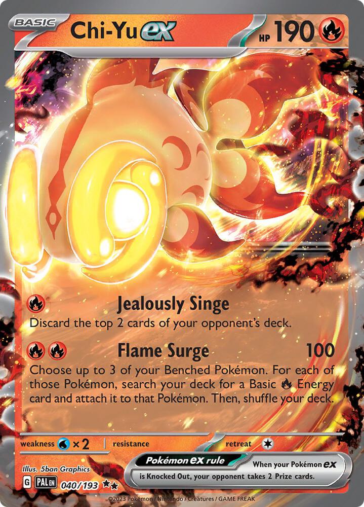 Chi-Yu ex Double Rare Holo PAL 040/193 NM