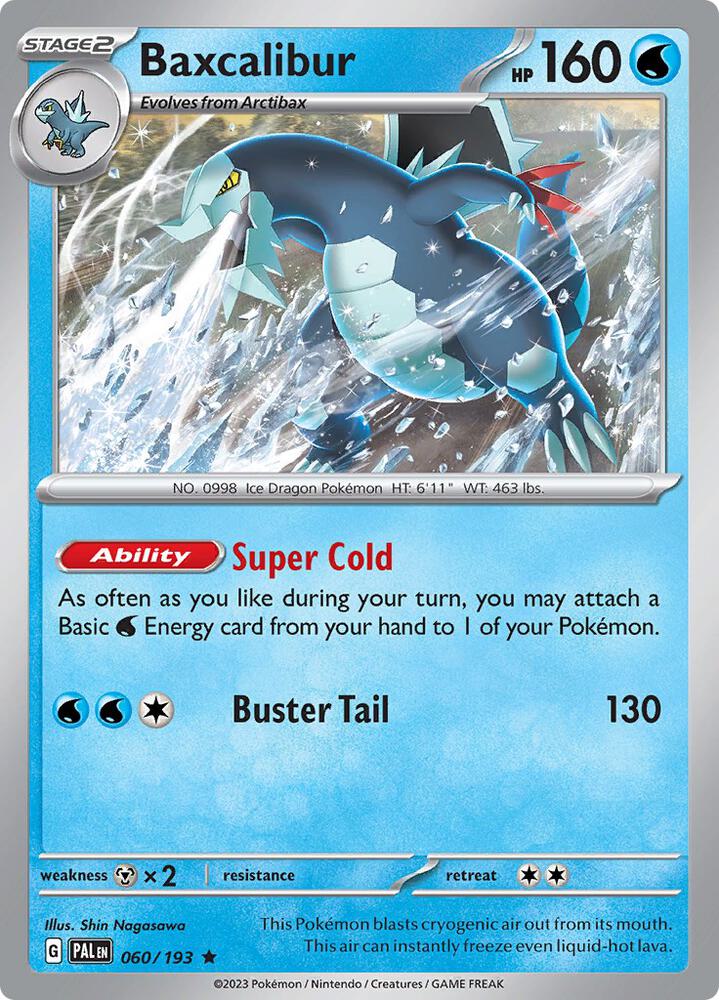 Baxcalibur Rare Holo PAL 060/193 NM
