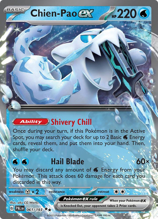 Chien-Pao ex Double Rare Holo PAL 061/193 NM