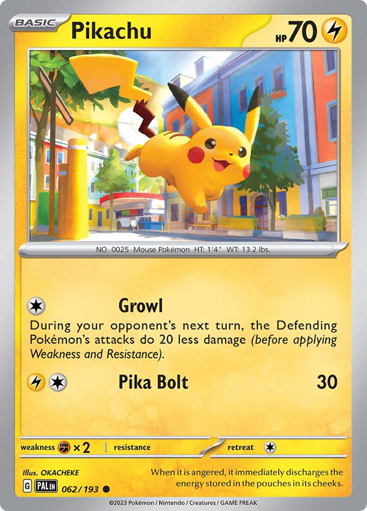 Pikachu Common Regular PAL 062/193 NM