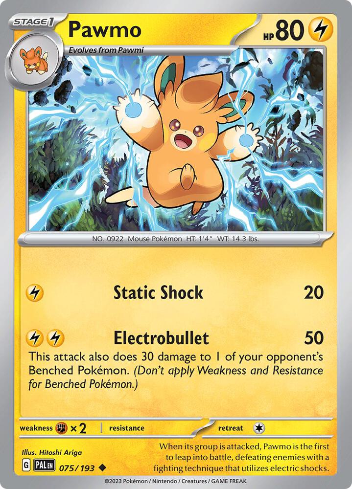 Pawmo Uncommon Regular PAL 075/193 NM