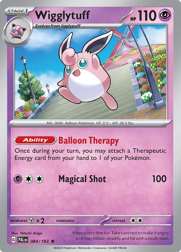 Wigglytuff Rare Holo PAL 084/193 NM
