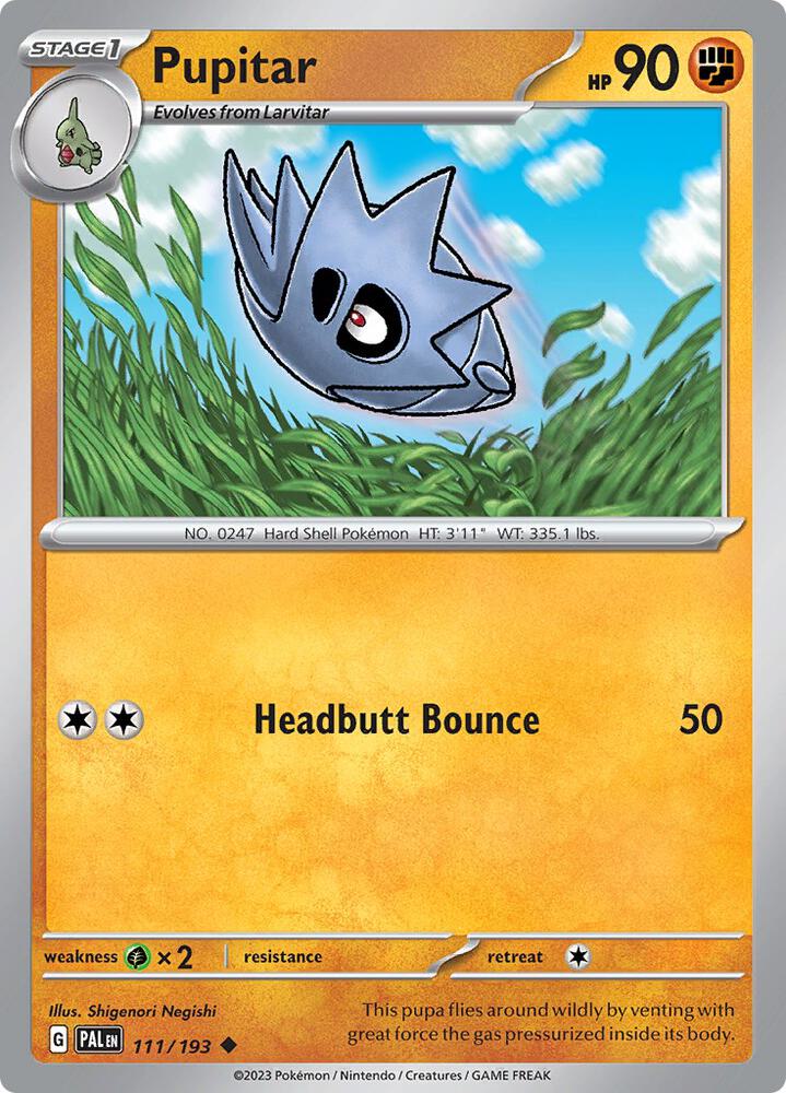 Pupitar Uncommon Reverse Holo PAL 111/193 NM