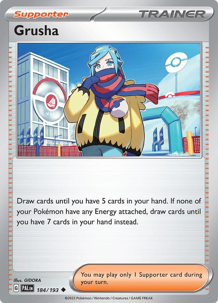 Grusha Uncommon Reverse Holo PAL 184/193 NM