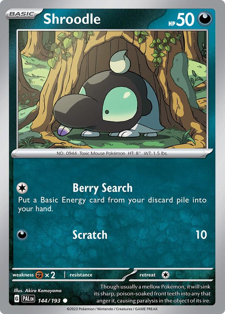 Shroodle Common Regular PAL 144/193 NM