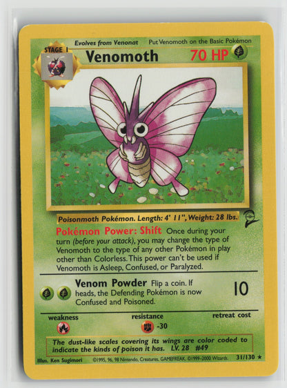 Venomoth Rare BS2 031/130 HP