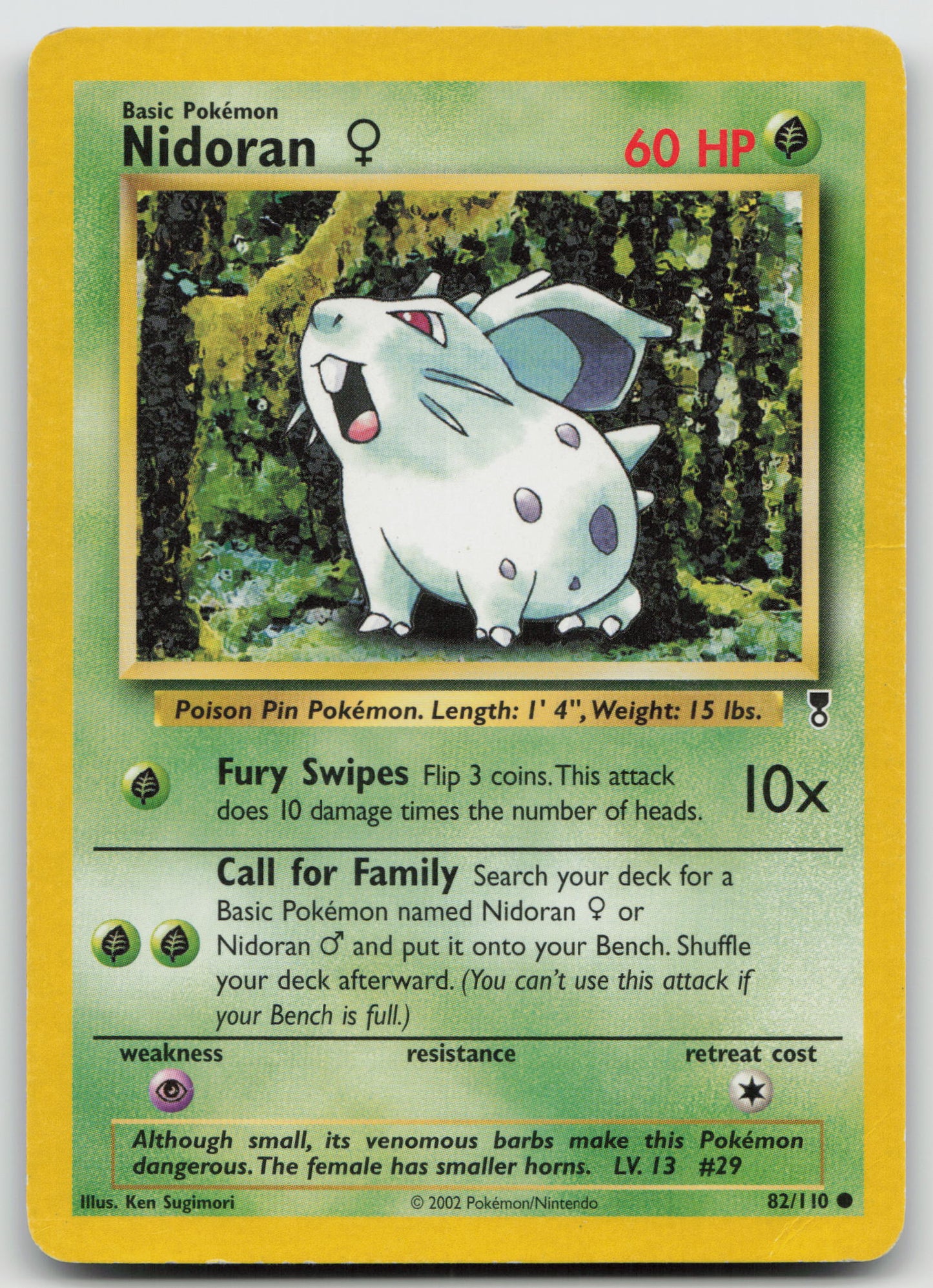 Nidoran F Common Normal LC 082/110 MP